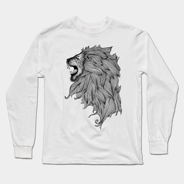 King of the jungle Long Sleeve T-Shirt by StudioGrafiikka